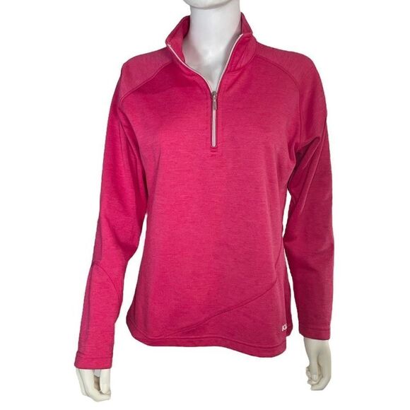 Boulder Gear Women’s M Pink Fleece Lined Pullover Jacket Coat 1/4 Zip - Picture 7 of 7